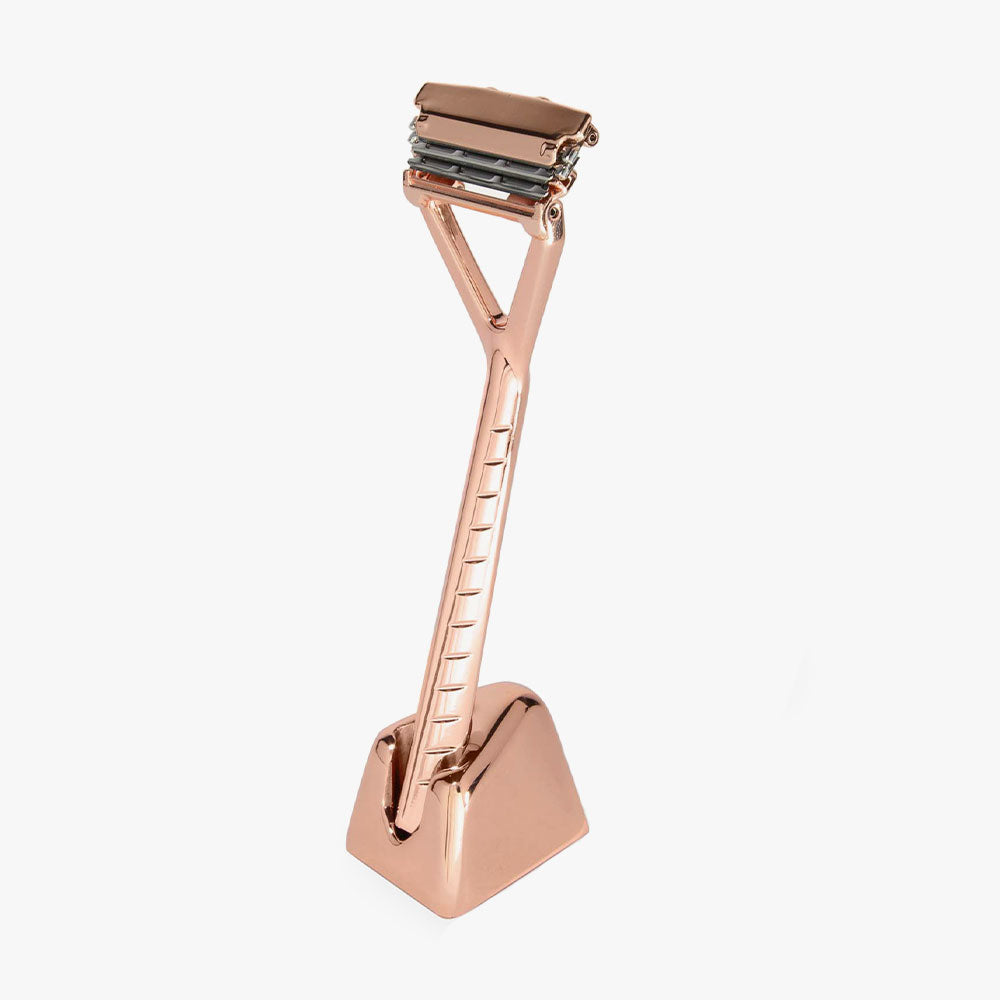 The Leaf Razor Kit – Rose Gold